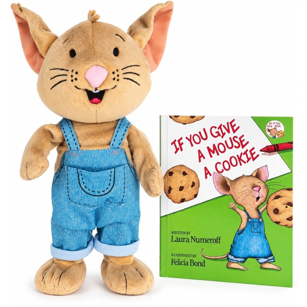 If You Give a Mouse a Cookie 12" Talking Dancing Plush Just Play + Book Tested